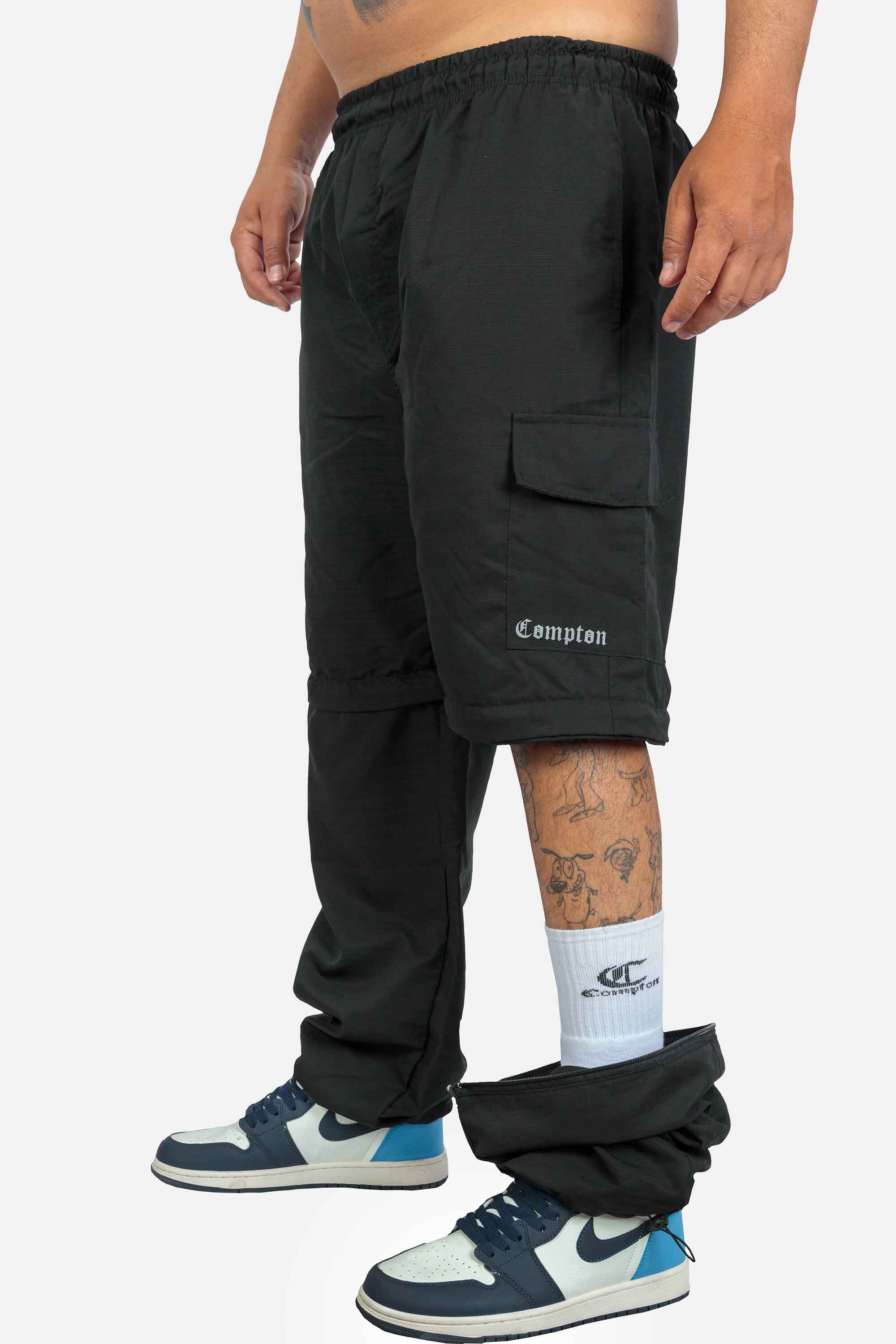 Bermuda Cargo CalÃ§a Vira Bermuda Calça Cargo Compton Preta